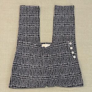 Michael Kors Jacquard Plaid Skinny Cropped Dress Pants Sz. L